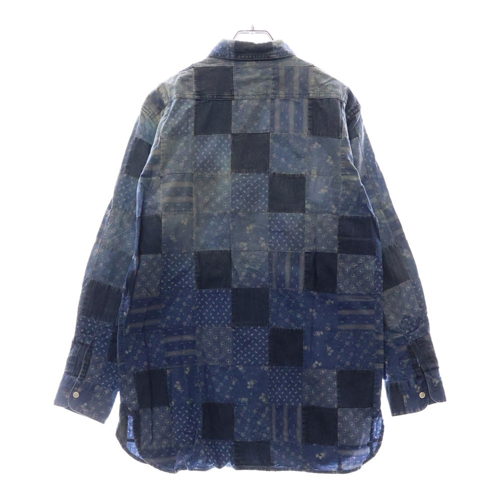 POLO RALPH LAUREN(ポロラルフローレン) DENIM PATCHWORK SHIRT デニム パッチワーク 長袖シャツ インディゴ HS-RL-CS3690