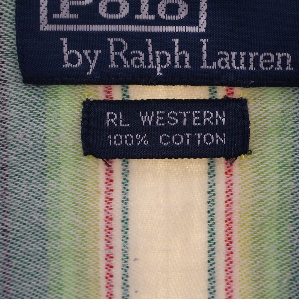 POLO RALPH LAUREN(ポロラルフローレン) MULTI STRIPE WESTERN ORTEGA マルチストライプ ウエスタン オルテガ 長袖シャツ マルチカラー