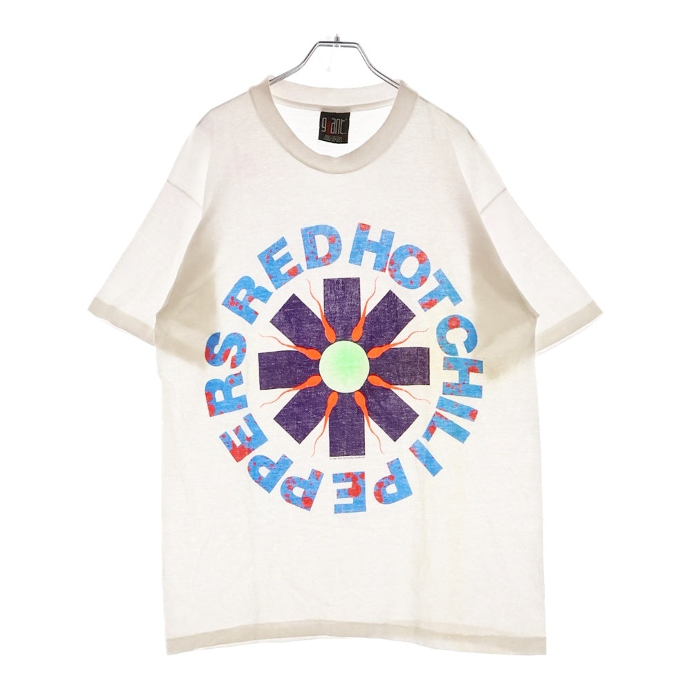 VINTAGE(ヴィンテージ) 90s RED HOT CHILI PEPPERS SPERM LOGO レッドホットチリペッパーズ プリント半袖Tシャツ カットソー ホワイト