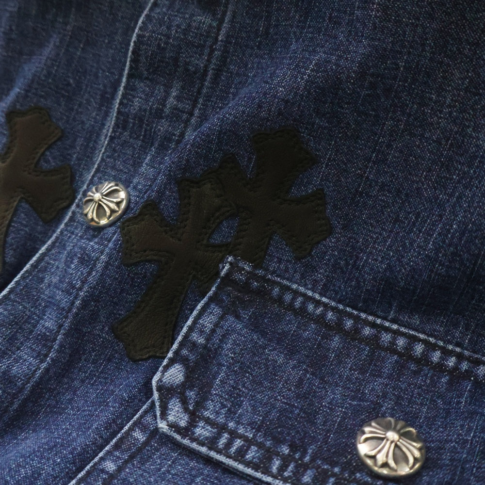 CHROME HEARTS(クロムハーツ) WORK DOG クロスパッチ付 ワークドッグ デニムジャケット インディゴ