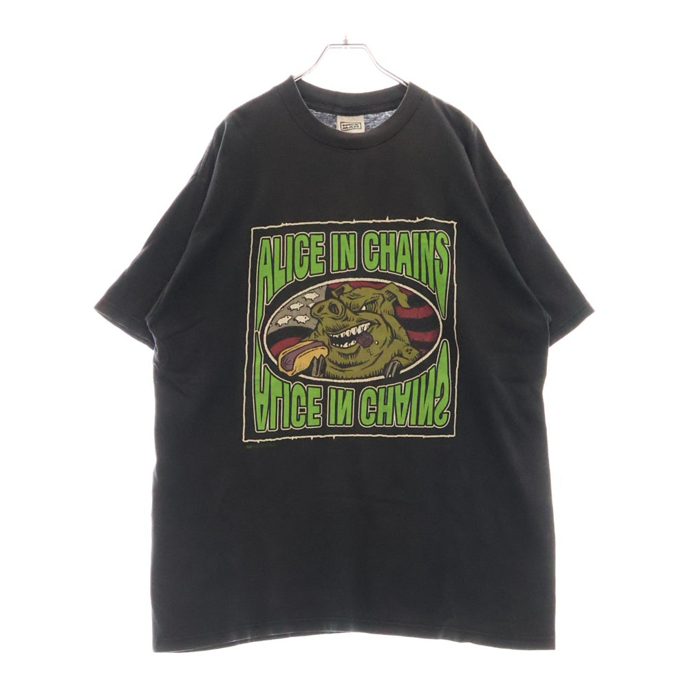 VINTAGE(ヴィンテージ) 90s ALICE IN CHAINS KOZIK TEE アリスインチェイン コジック フロントプリント半袖Tシャツ カットソー ブラック