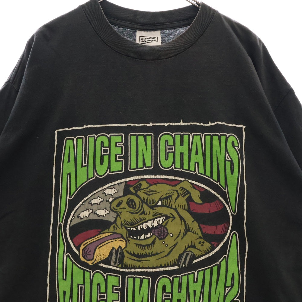 VINTAGE(ヴィンテージ) 90s ALICE IN CHAINS KOZIK TEE アリスインチェイン コジック フロントプリント半袖Tシャツ カットソー ブラック