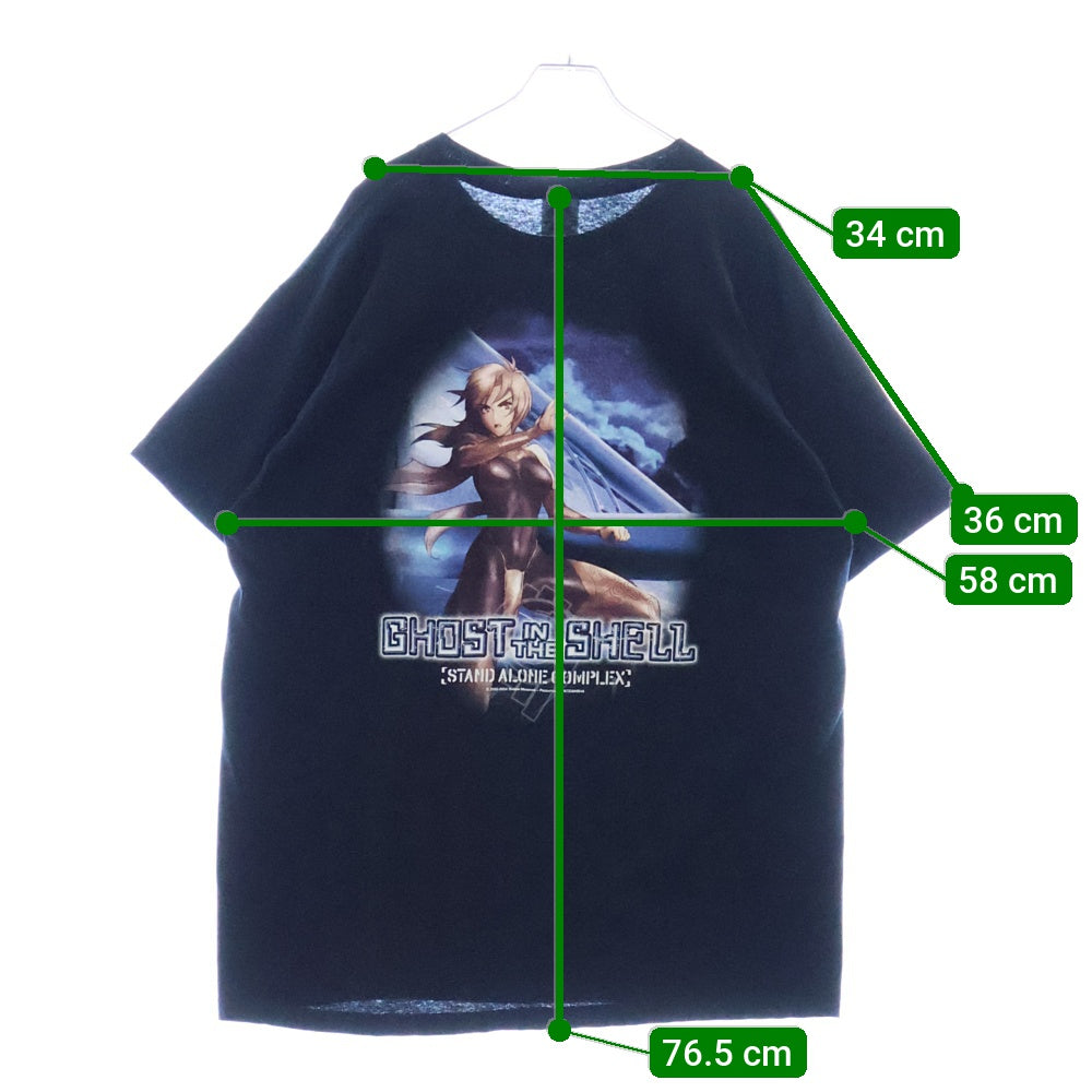 VINTAGE(ヴィンテージ) 00s GHOST IN THE SHELL TEE 攻殻機動隊 両面プリント半袖Tシャツ カットソー ブラック