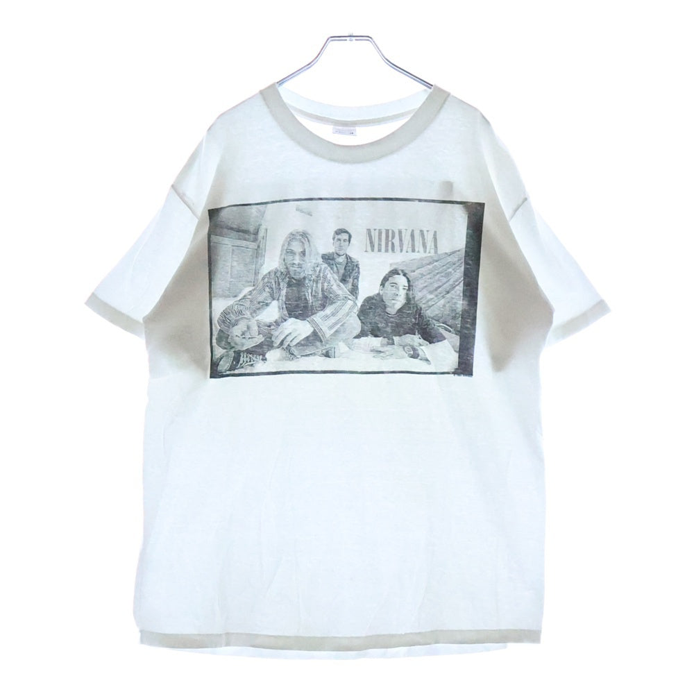 VINTAGE(ヴィンテージ) 90s NIRVANA 1996 PORTRAIT WHITE TEE ニルヴァーナ 両面プリント半袖Tシャツ カットソー ホワイト