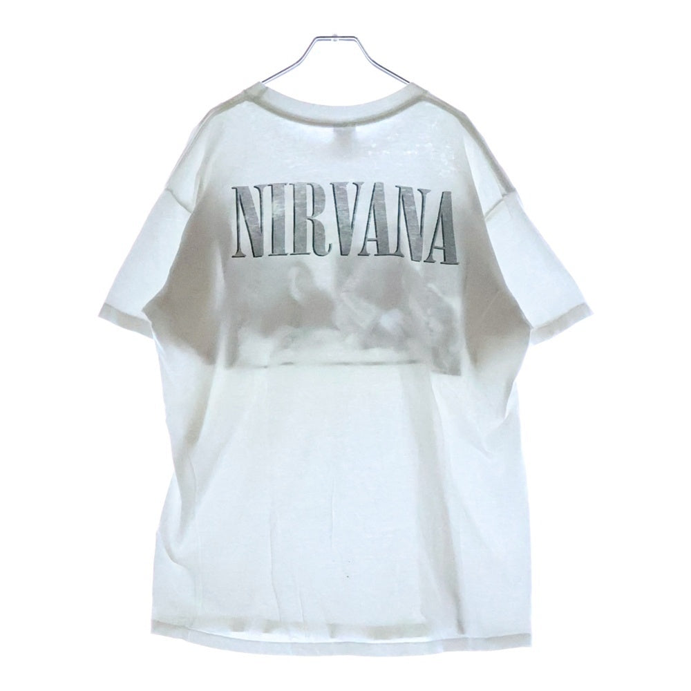 VINTAGE(ヴィンテージ) 90s NIRVANA 1996 PORTRAIT WHITE TEE ニルヴァーナ 両面プリント半袖Tシャツ カットソー ホワイト