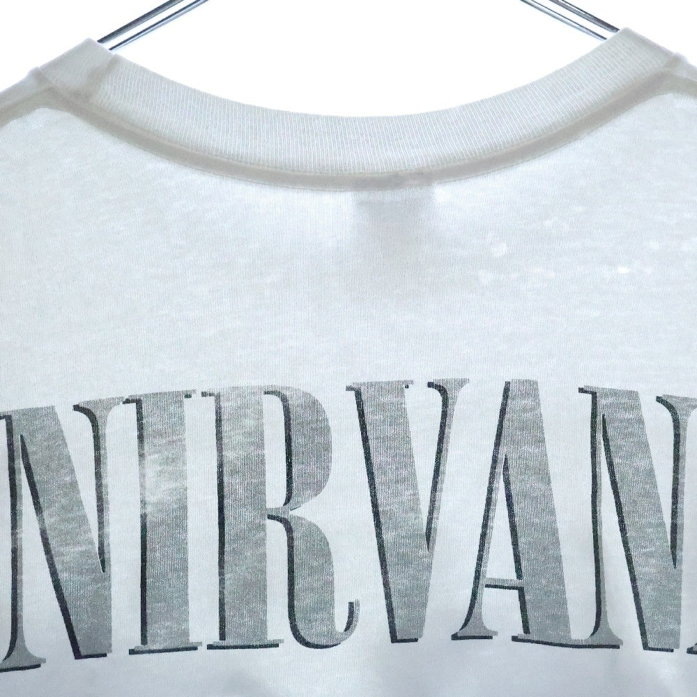 VINTAGE(ヴィンテージ) 90s NIRVANA 1996 PORTRAIT WHITE TEE ニルヴァーナ 両面プリント半袖Tシャツ カットソー ホワイト