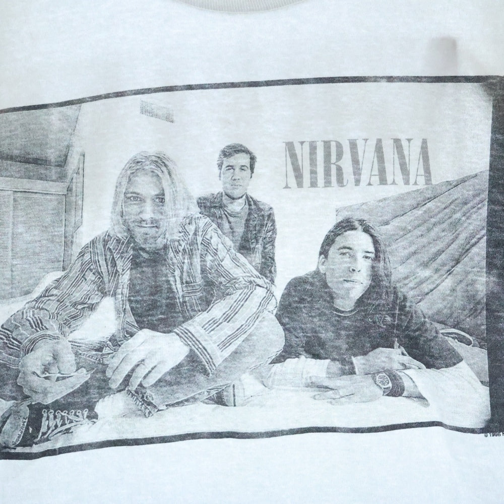 VINTAGE(ヴィンテージ) 90s NIRVANA 1996 PORTRAIT WHITE TEE ニルヴァーナ 両面プリント半袖Tシャツ カットソー ホワイト
