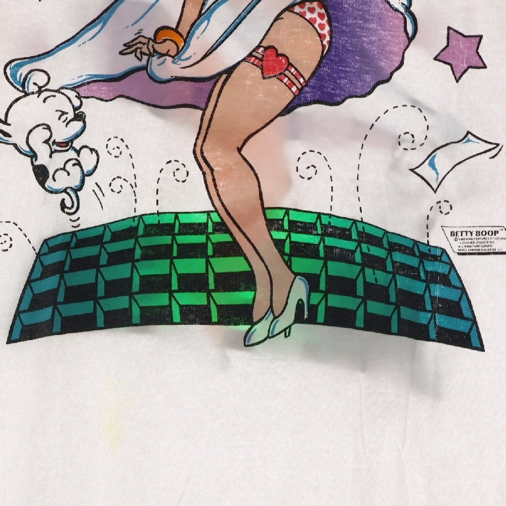 VINTAGE(ヴィンテージ) 90s BETTY BOOP TEE ベティ・ブープ マリリンモンロー 両面プリント半袖Tシャツ カットソー ホワイト