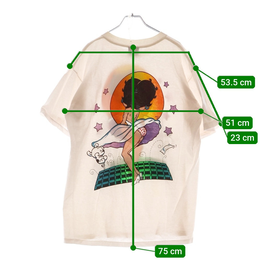 VINTAGE(ヴィンテージ) 90s BETTY BOOP TEE ベティ・ブープ マリリンモンロー 両面プリント半袖Tシャツ カットソー ホワイト