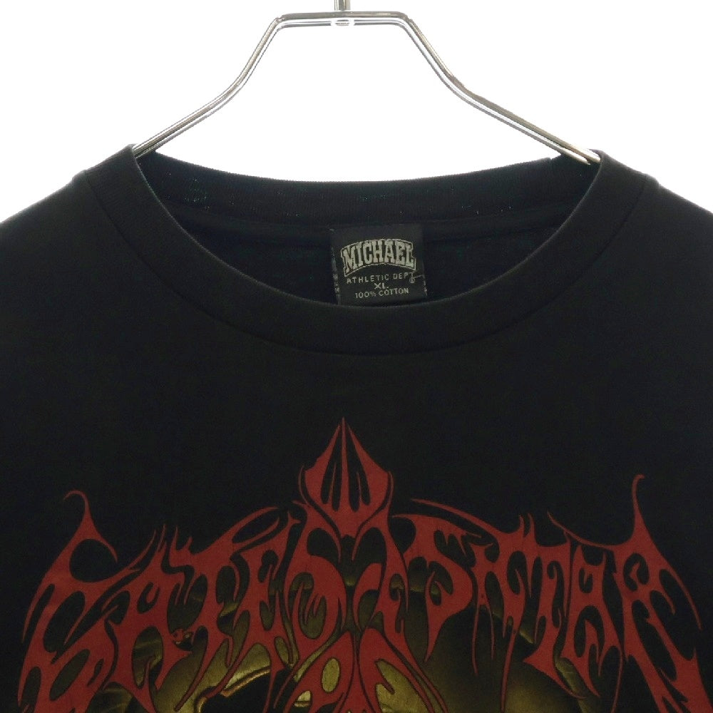 VINTAGE(ヴィンテージ) 90S GATES OF ISHTAR BOOTLEG L/S TEE ゲイツオブイシュター ブートレグ スカルプリント ロングスリーブ 長袖Tシャツ ブラック