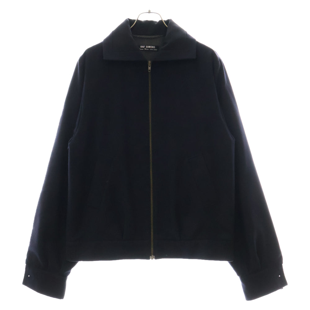 RAF SIMONS(ラフシモンズ) 01AW RIOT RIOT RIOT期 Archive アーカイブ ウールジップアップ ブルゾン ジャケット ネイビー