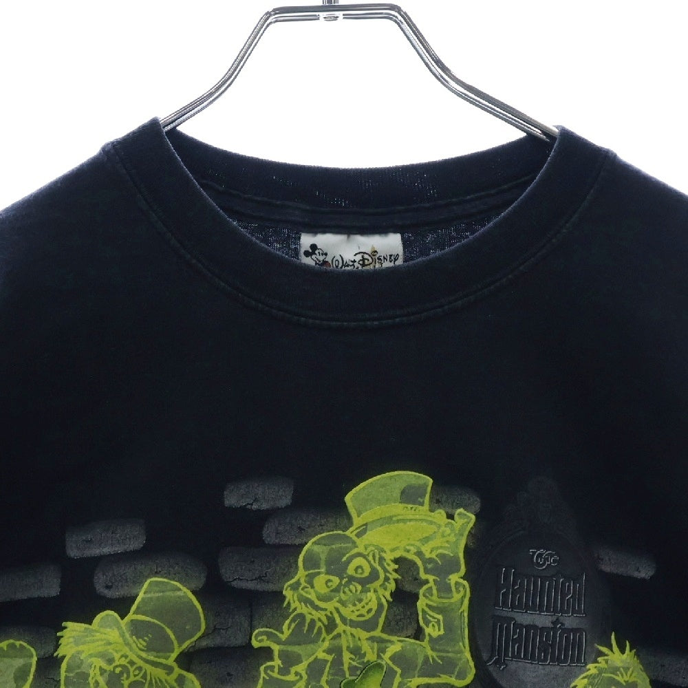 VINTAGE(ヴィンテージ) 90S DISNEY HAUNTED MANSION ホーンテッドマンション 両面プリント 半袖Tシャツ ブラック