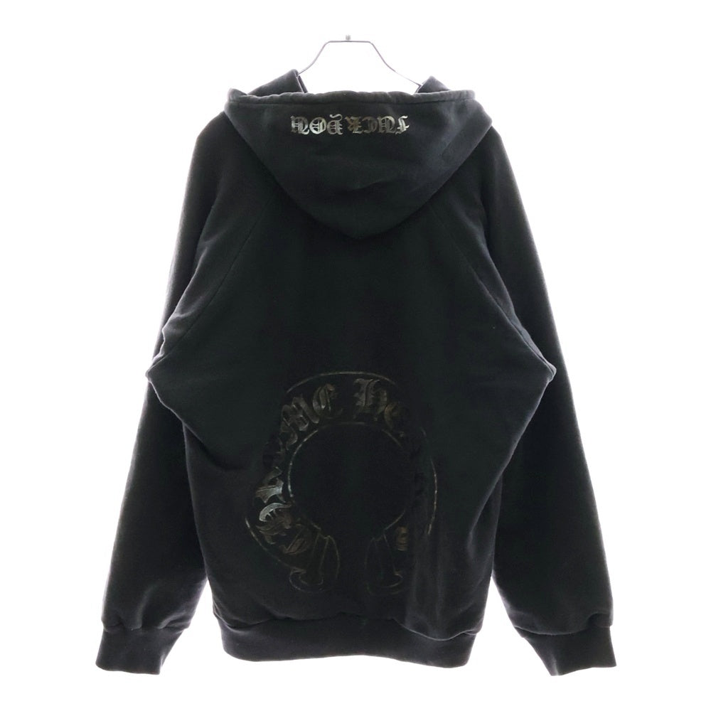 CHROME HEARTS(クロムハーツ) OLD SWTSHRT PLVR オールドモデル バックホースシュープリントパーカー フーディー ブラック