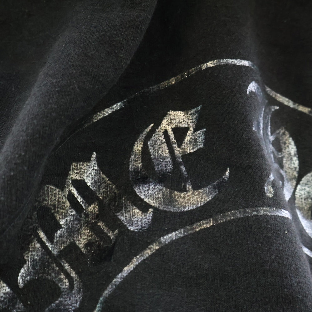 CHROME HEARTS(クロムハーツ) OLD SWTSHRT PLVR オールドモデル バックホースシュープリントパーカー フーディー ブラック