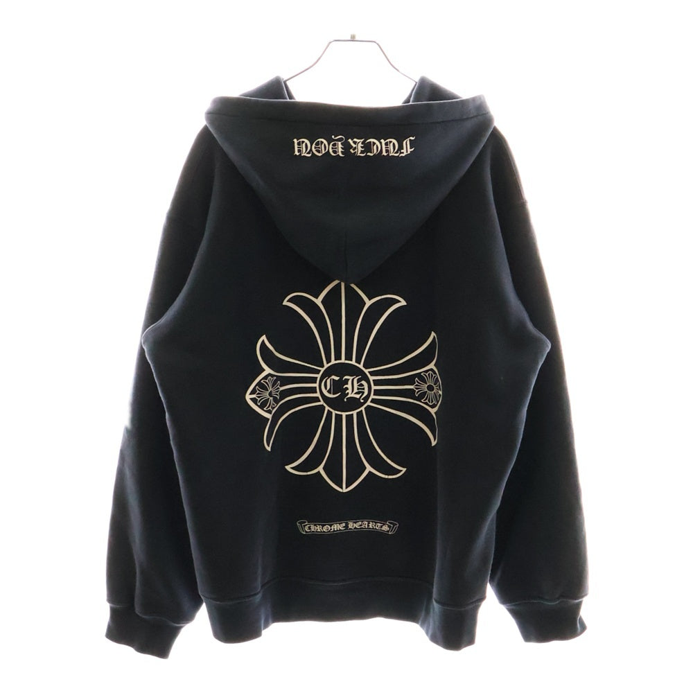 CHROME HEARTS(クロムハーツ) OLD CH PLUS HOODIE オールドモデル バックCHプラスプリント プルオーバーパーカー フーディー ブラック
