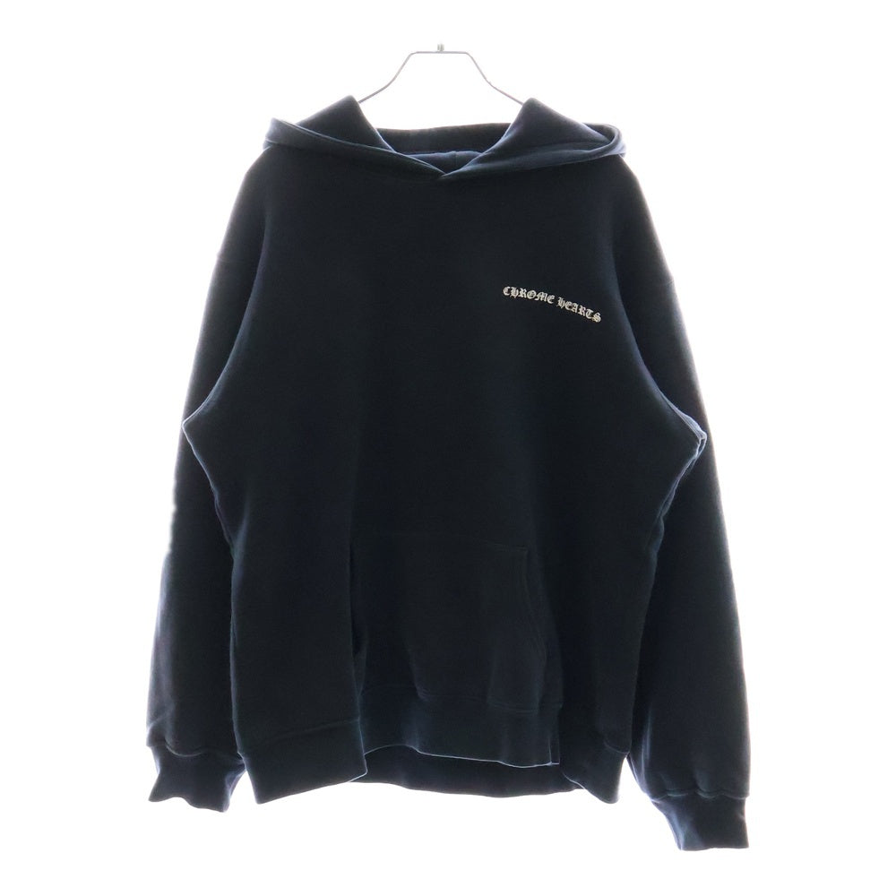 CHROME HEARTS(クロムハーツ) OLD CH PLUS HOODIE オールドモデル バックCHプラスプリント プルオーバーパーカー フーディー ブラック