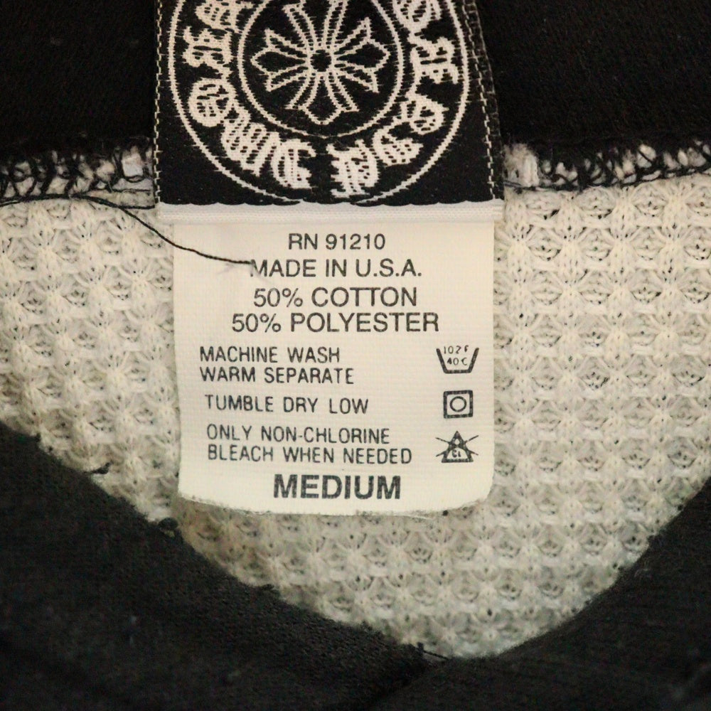 CHROME HEARTS(クロムハーツ) OLD Horseshoe Hoodie オールドモデル ホースシュー 袖プリント プルオーバー パーカー ブラック