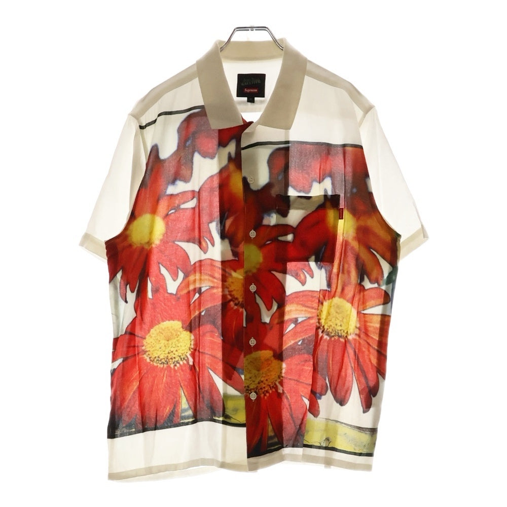 SUPREME(シュプリーム) 19SS × Jean Paul Gaultier Flower Power Rayon Shirt ジャンポールゴルチエ フラワー パワー レーヨン 半袖シャツ ホワイト