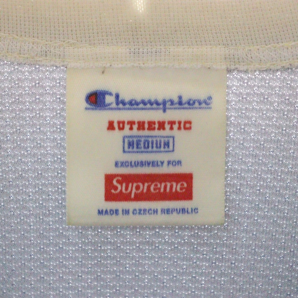 SUPREME(シュプリーム) 14SS × Champion Hockey Top チャンピオン ホッケー ロングスリーブ ゲームシャツ ホワイト