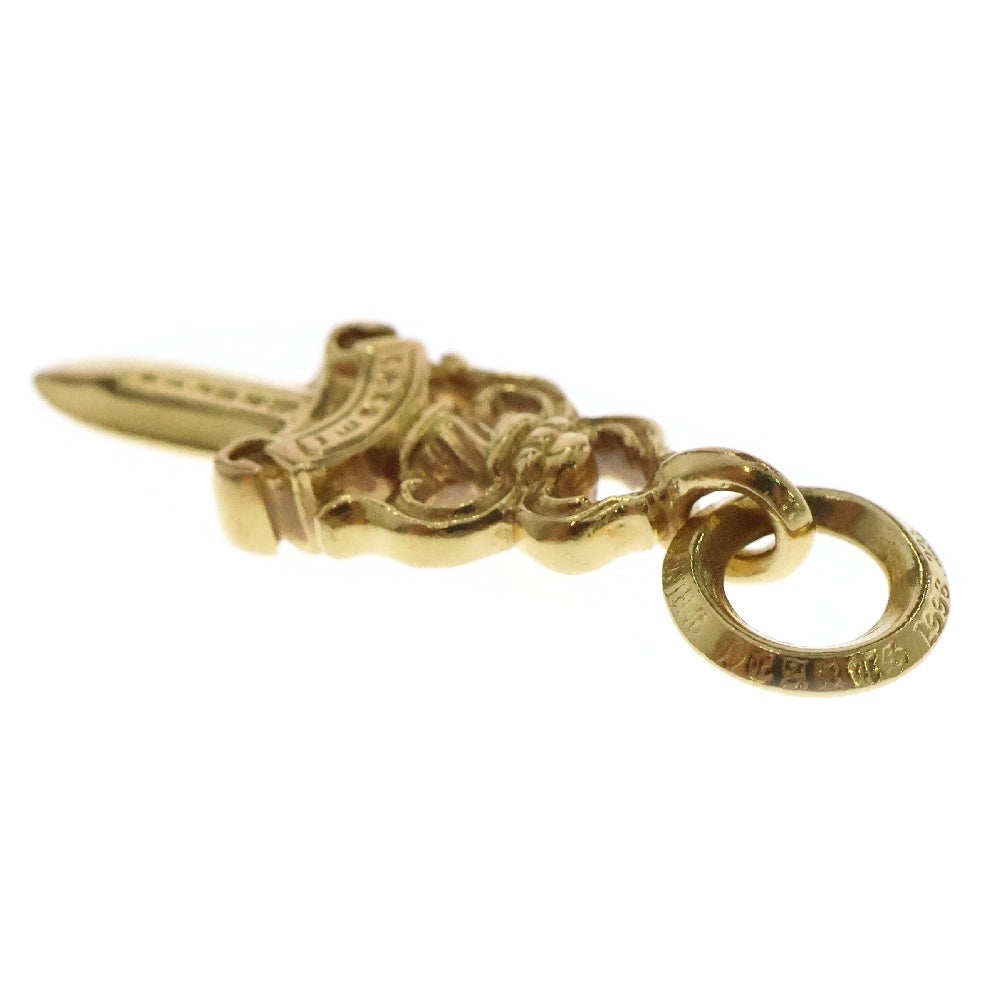 CHROME HEARTS(クロムハーツ) 22K #5 DAGGER P/DIA #5ダガーチャーム アフター PAVEダイヤ ペンダントトップ ゴールド BCA031