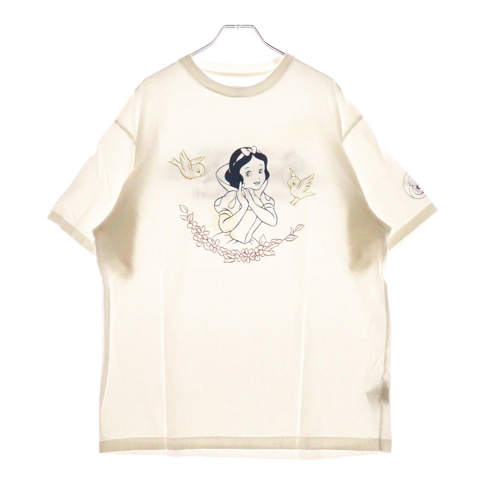 SEQUEL(シークエル) 24AW x SNOW WHITE T-SHIRT 白雪姫 プリント 半袖Tシャツ ホワイト SQ-24AW-SWST-01