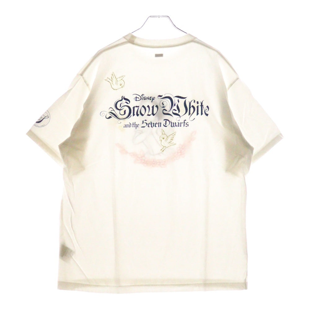 SEQUEL(シークエル) 24AW x SNOW WHITE T-SHIRT 白雪姫 プリント 半袖Tシャツ ホワイト SQ-24AW-SWST-01