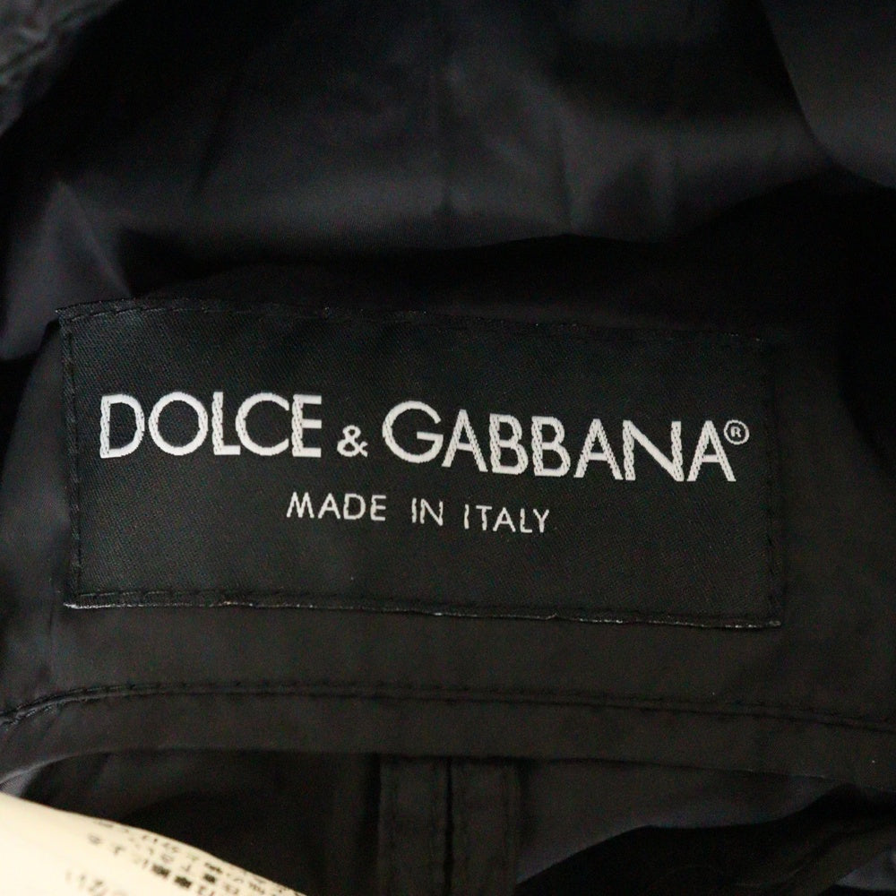 DOLCE & GABBANA(ドルチェアンドガッバーナ) 03AW ジップデザイン デタッチャブル 中綿ジップアップジャケット ブラック