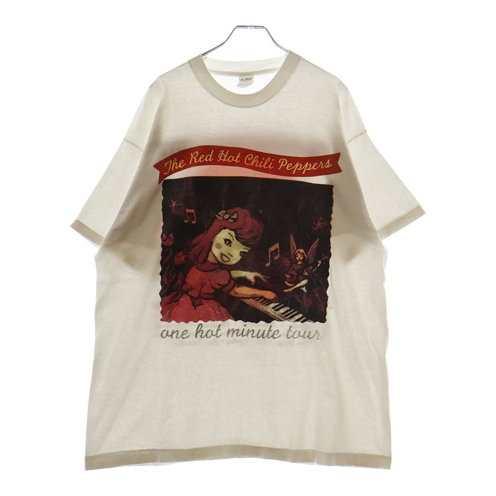 VINTAGE(ヴィンテージ) 90S RED HOT CHILI PEPPERS ONE HOT MINUTE 1995 BOOTLEG レッドホットチリペッパーズ ワンホットミニッツ ブートレグ 両面プリント 半袖Tシャツ ホワイト