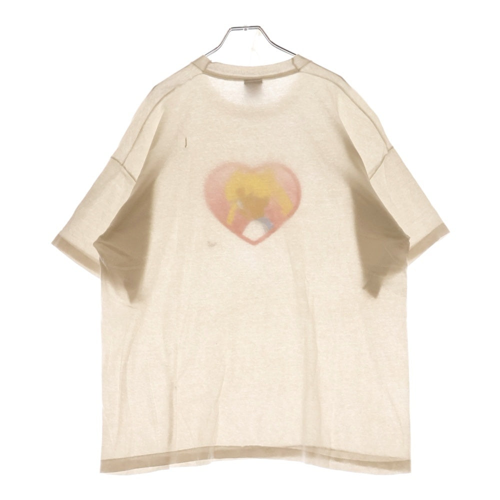 VINTAGE(ヴィンテージ) 90s SAILOR MOON セーラームーン 月野うさぎ ハート プリント Tシャツ 半袖カットソー ホワイト