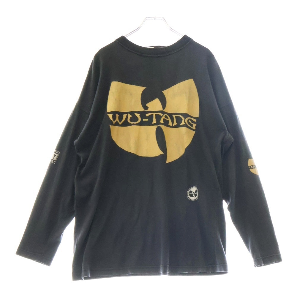 VINTAGE(ヴィンテージ) 90s WU-TANG CLAN AIN'T NUTTIN TO FUCK WIT! PYRAMID Tシャツ 長袖カットソー ブラック