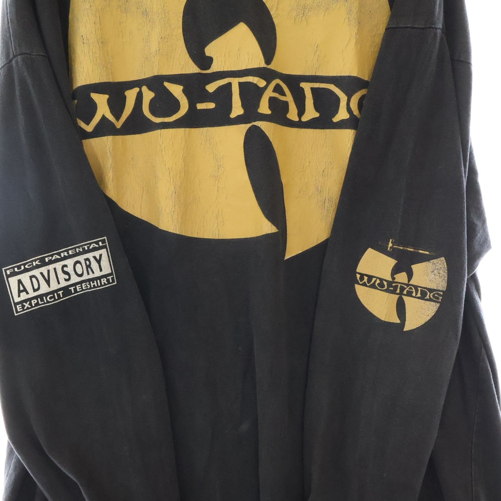 VINTAGE(ヴィンテージ) 90s WU-TANG CLAN AIN'T NUTTIN TO FUCK WIT! PYRAMID Tシャツ 長袖カットソー ブラック