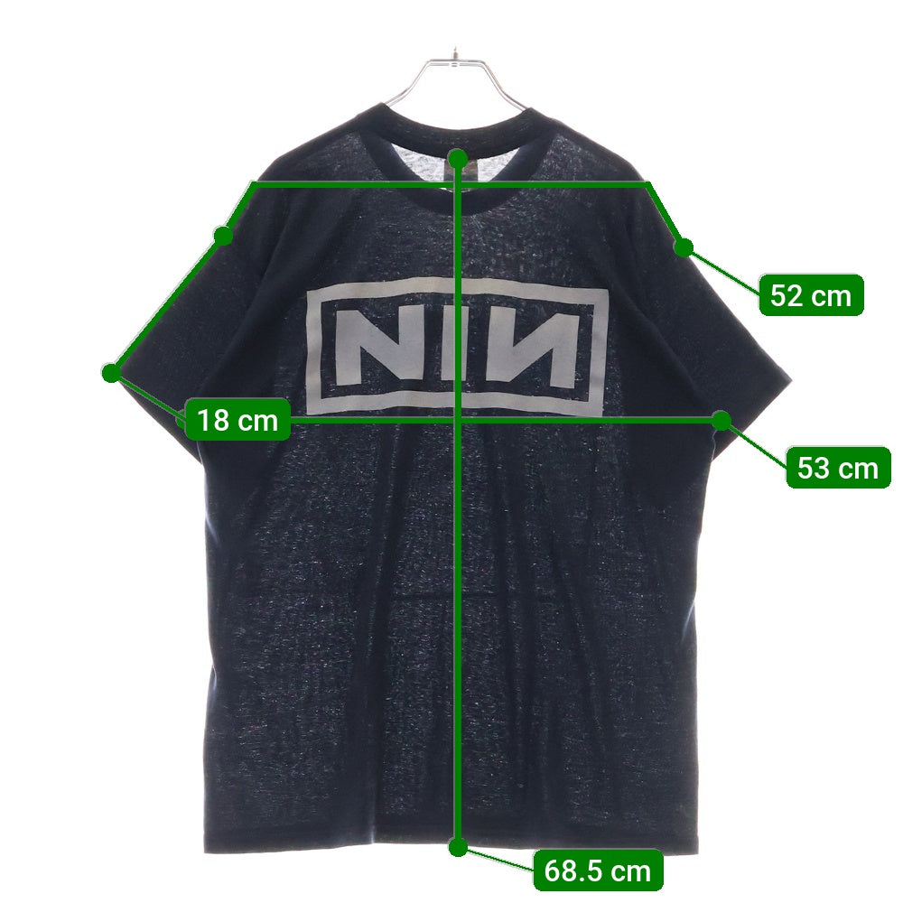 VINTAGE(ヴィンテージ) 00S Nine Inch Nails Member Photo ナインインチネイルズ フォトプリント 半袖Tシャツ ネイビー