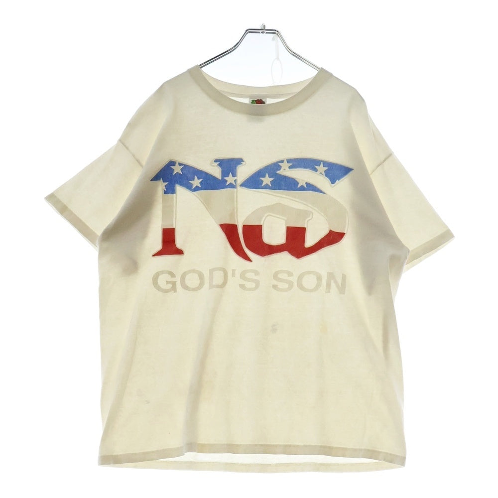 VINTAGE(ヴィンテージ) 00S Nas God's Son ナズ フロントプリント 半袖Tシャツ ホワイト