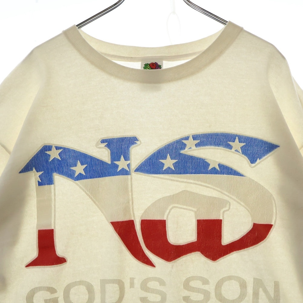 VINTAGE(ヴィンテージ) 00S Nas God's Son ナズ フロントプリント 半袖Tシャツ ホワイト
