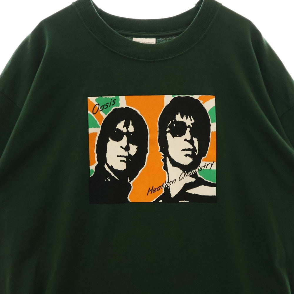 VINTAGE(ヴィンテージ) 00S Oasis Heathen Chemistry オアシス フロントプリント 半袖Tシャツ グリーン