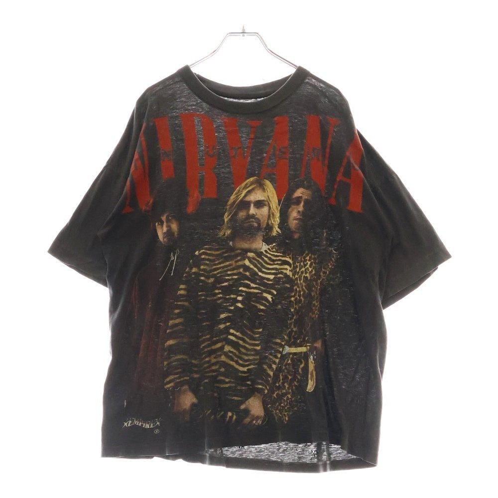 VINTAGE(ヴィンテージ) 90S Nirvana IN UTERO BOOTLEG ニルヴァーナ インユーテロ ブートレグ 半袖Tシャツ ブラック
