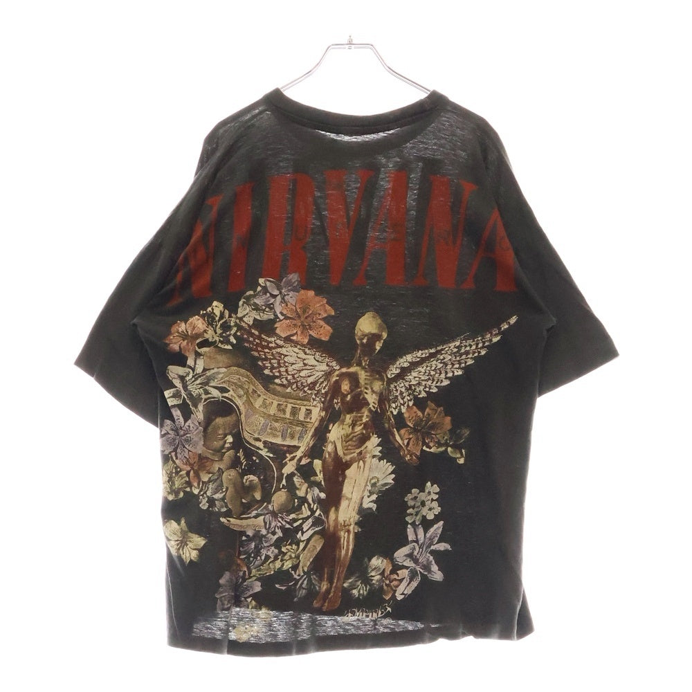 VINTAGE(ヴィンテージ) 90S Nirvana IN UTERO BOOTLEG ニルヴァーナ インユーテロ ブートレグ 半袖Tシャツ ブラック