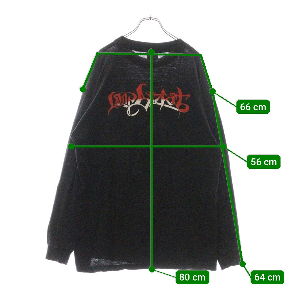 VINTAGE(ヴィンテージ) 90s LIMP BIZKIT SIGNFICANT OTHER BOOTLEG リンプビズキット ブートレグ Tシャツ 長袖カットソー ブラック