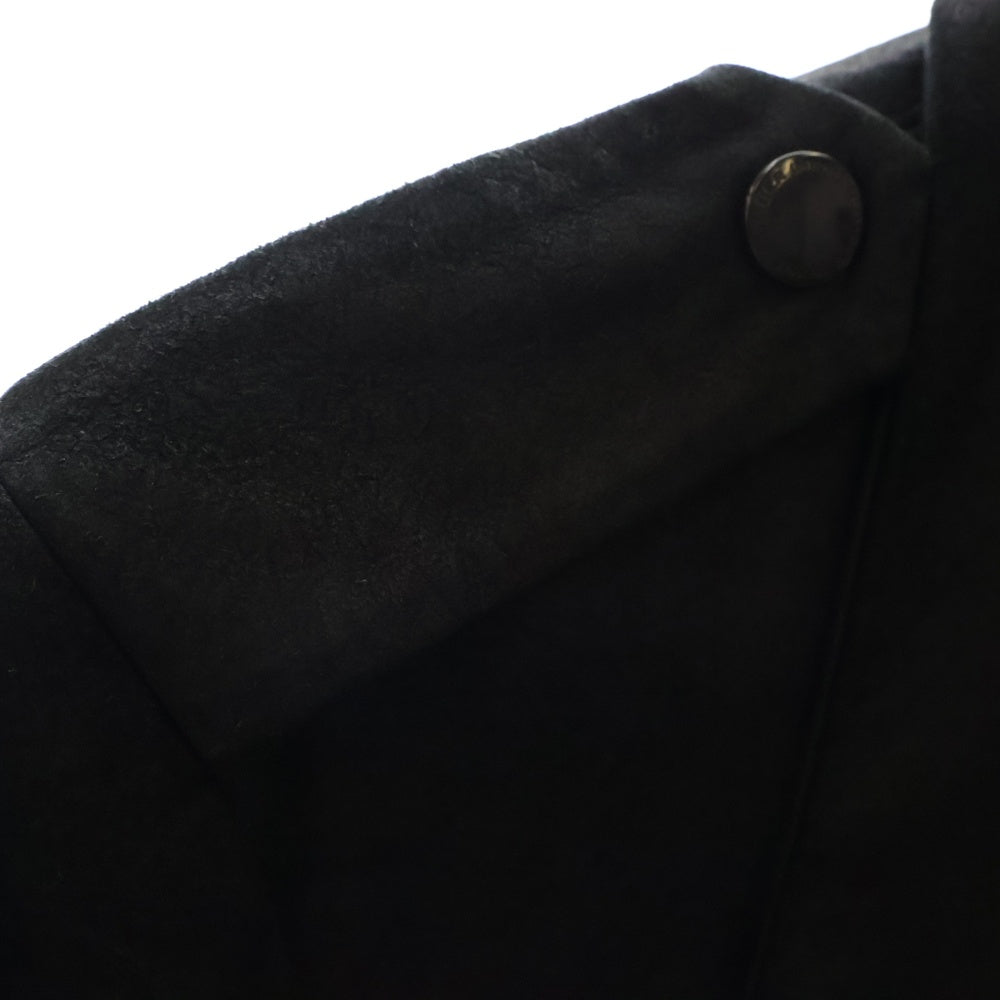 NUMBER (N)INE(ナンバーナイン) 06AW NOIR期 Archive ラムレザー ダブル ロングコート ライダースコート ブラック アーカイブ