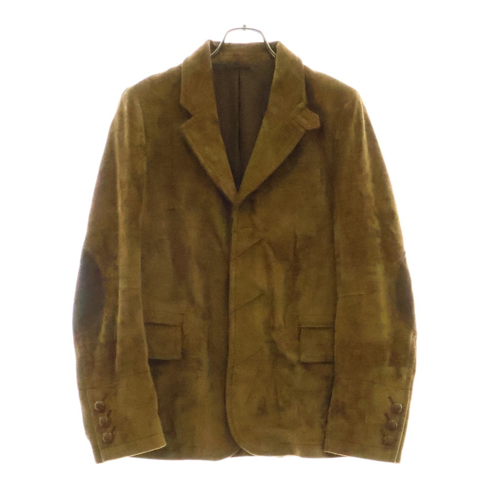 NUMBER (N)INE(ナンバーナイン) 08AW ポートランド期 エルボーパッチ 比翼 3B テーラードジャケット ブラウン