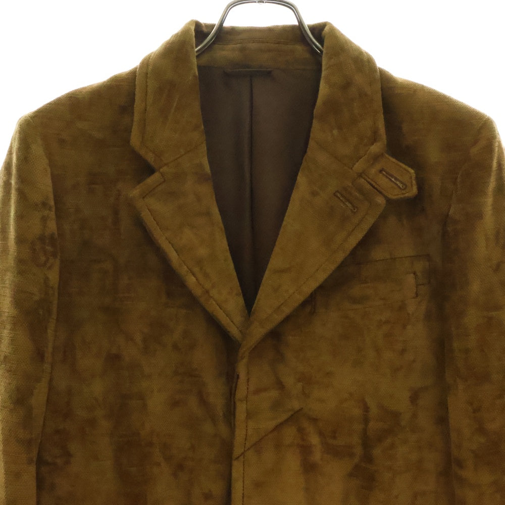 NUMBER (N)INE(ナンバーナイン) 08AW ポートランド期 エルボーパッチ 比翼 3B テーラードジャケット ブラウン