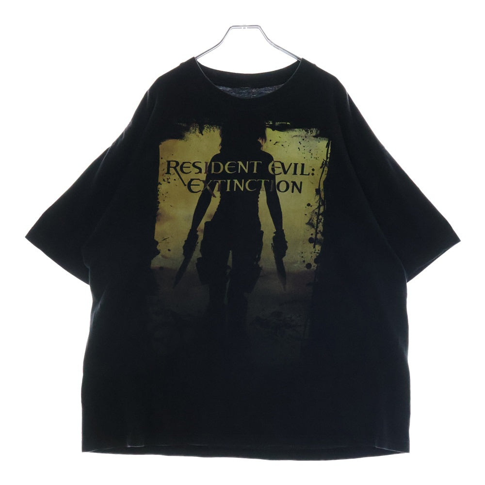 VINTAGE(ヴィンテージ) 00s BIOHAZARD Resident Evil Extinction TEE バイオハザード フロントプリント半袖Tシャツ カットソー ブラック