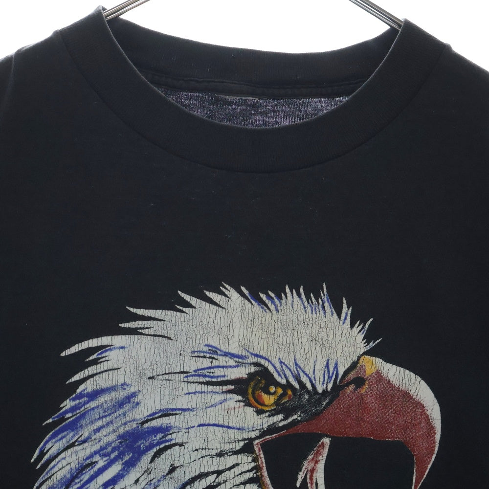 VINTAGE(ヴィンテージ) 90-00s Harley Davidson TEE ハーレーダヴィットソン イーグル フロントプリント半袖Tシャツ カットソー ブラック