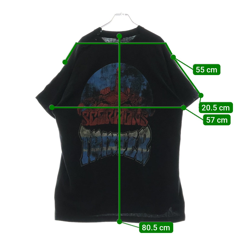 VINTAGE(ヴィンテージ) 90s SCORPIONS TRIXTER スコーピオンズ Tシャツ 半袖カットソー ブラック