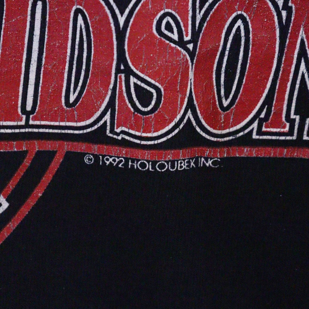 VINTAGE(ヴィンテージ) 90s HARLEY DAVIDSON BOBOs CHOPPER CORNER L/S TEE ハーレーダビッドソン ロンT Tシャツ 長袖カットソー ブラック