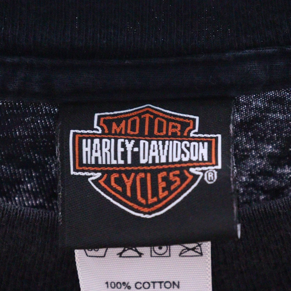 VINTAGE(ヴィンテージ) 00s HARLEY DAVIDSON TEXOMA L/S TEE ハーレーダビッドソン ロンT Tシャツ 長袖カットソー ブラック