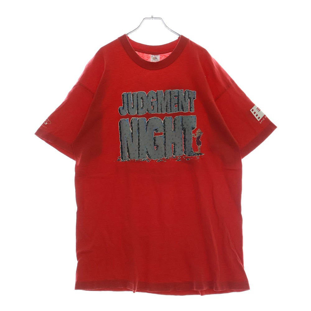 VINTAGE(ヴィンテージ) 90S JUDGMENT NIGHT SOUNDTRACK ジャッジメントナイト 両面プリント 半袖Tシャツ レッド