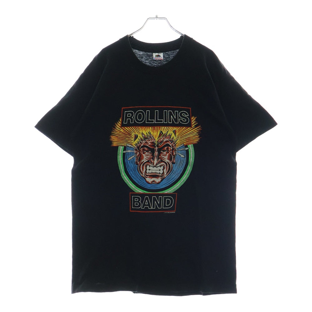 VINTAGE(ヴィンテージ) 90S ROLLINS BAND THE END OF SILENCE 両面プリント 半袖Tシャツ ブラック