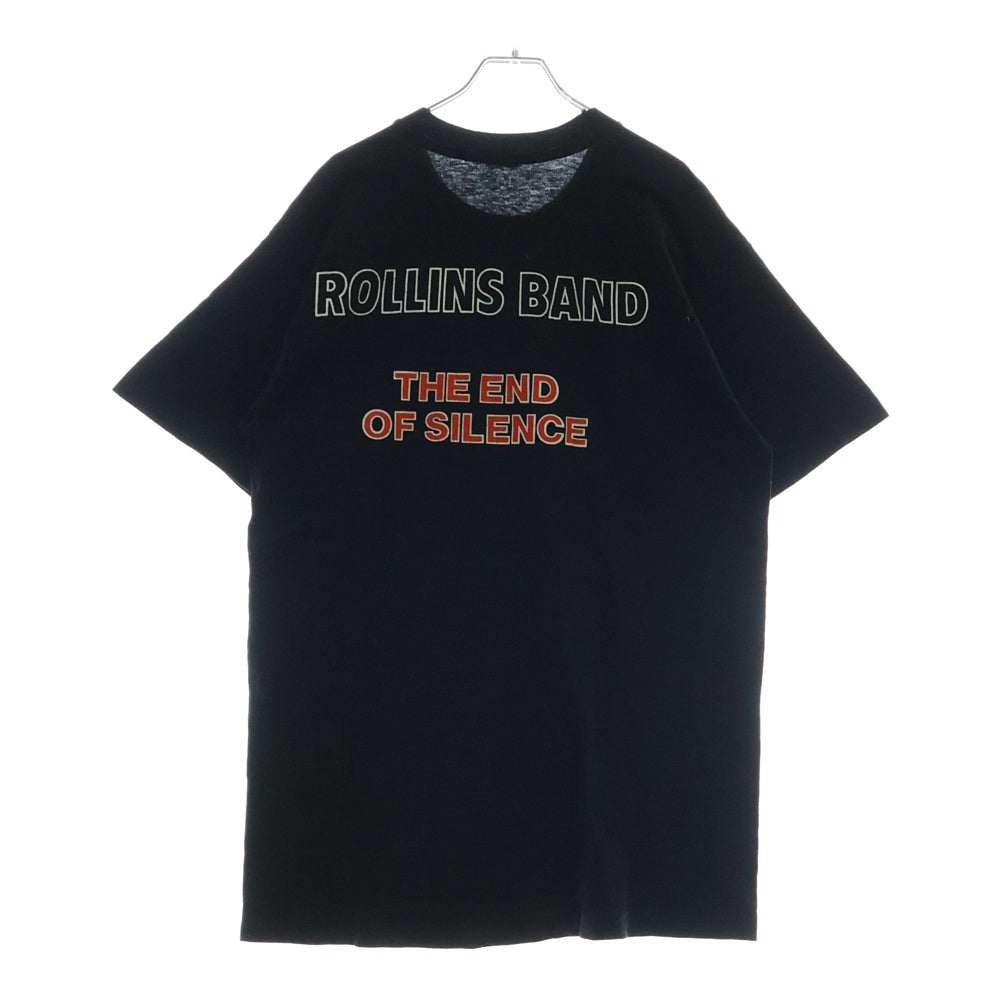 VINTAGE(ヴィンテージ) 90S ROLLINS BAND THE END OF SILENCE 両面プリント 半袖Tシャツ ブラック