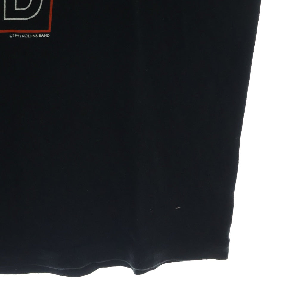 VINTAGE(ヴィンテージ) 90S ROLLINS BAND THE END OF SILENCE 両面プリント 半袖Tシャツ ブラック